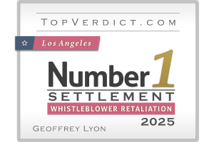 Geoffrey Lyon - Number 1 Settlement - Whistleblowe Retaliation - 2025 Badge